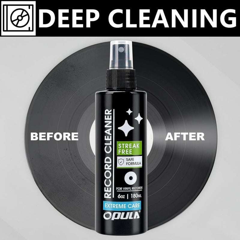 Opula 6oz Vinyl Record Cleaning Solution,180ml Vinyl Record Cleaner Fluid, Record Cleaner Spray for Lps Album, Remove Dirt & Debris & Fingerprint, Improve Sound Quality - Image 4